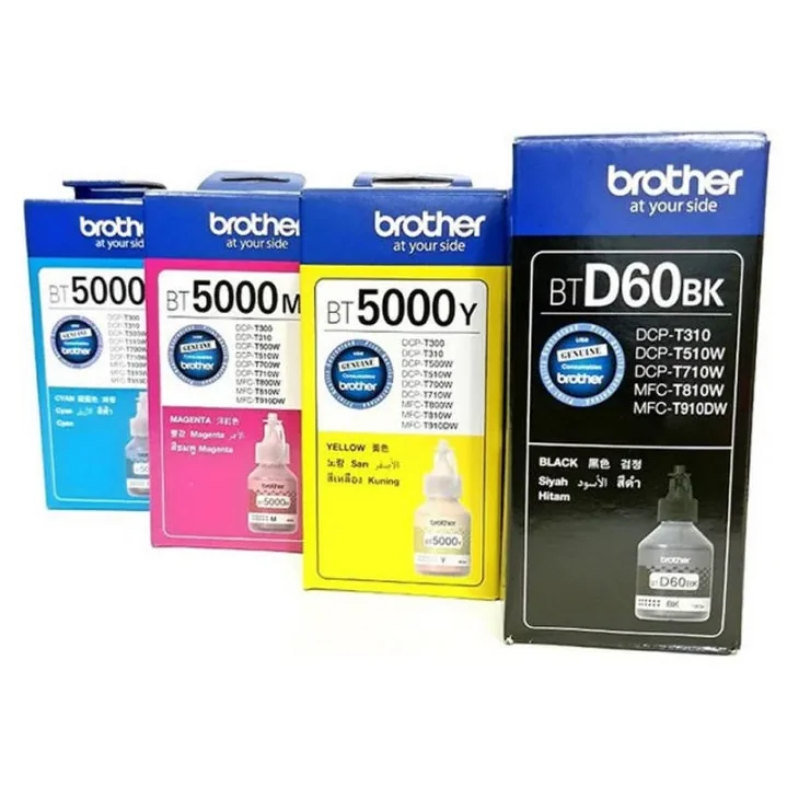 Brother BTD60BK and BT5000 ink set